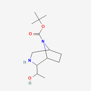 tert-butyl (1R,2R,5S)-2-[(1S)-1-hydroxyethyl]-3,8-diazabicyclo[3.2.1]octane-8-carboxylate