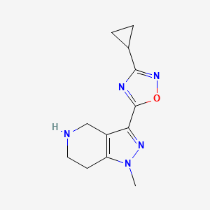 3-Cyclopropyl-5-(1-methyl-4,5,6,7-tetrahydropyrazolo[4,3-c]pyridin-3-yl)-1,2,4-oxadiazole