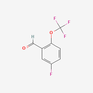 molecular formula C8H4F4O2 B1391075 5-Fluoro-2-(trifluoromethoxy)benzaldehyde CAS No. 1092460-81-5