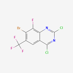 7-Bromo-2,4-dichloro-8-fluoro-6-(trifluoromethyl)quinazoline