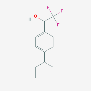 molecular formula C12H15F3O B13910763 1-(4-Butan-2-ylphenyl)-2,2,2-trifluoroethanol 