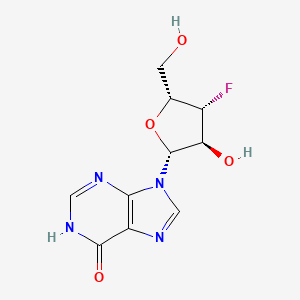 9-[(2R,3S,4R,5R)-4-fluoro-3-hydroxy-5-(hydroxymethyl)oxolan-2-yl]-1H-purin-6-one