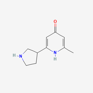 2-Methyl-6-pyrrolidin-3-ylpyridin-4-ol hydrochloride