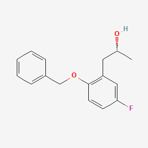 (2R)-1-(5-fluoro-2-phenylmethoxyphenyl)propan-2-ol