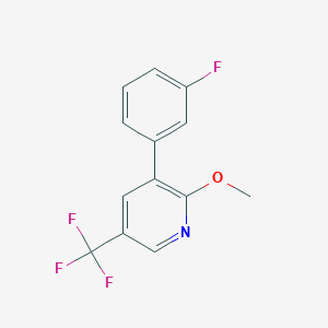 3-(3-Fluorophenyl)-2-methoxy-5-(trifluoromethyl)pyridine