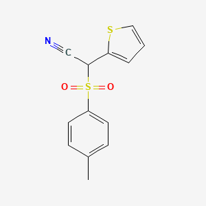 molecular formula C13H11NO2S2 B13910868 Thiophen-2-yl-(toluene-4-sulfonyl)-acetonitrile 