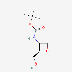 tert-butyl N-[(2R,3R)-2-(hydroxymethyl)oxetan-3-yl]carbamate