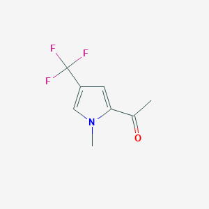 1-[1-methyl-4-(trifluoromethyl)-1H-pyrrol-2-yl]ethan-1-one