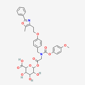 molecular formula C35H36N2O13 B13910909 Muraglitazar Acyl-b-D-glucuronide 