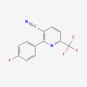 2-(4-Fluorophenyl)-6-(trifluoromethyl)nicotinonitrile