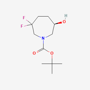 Tert-butyl (6R)-3,3-difluoro-6-hydroxy-azepane-1-carboxylate