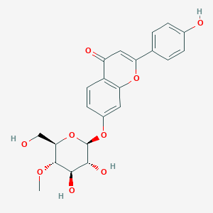 7-[(2S,3R,4R,5S,6R)-3,4-dihydroxy-6-(hydroxymethyl)-5-methoxyoxan-2-yl]oxy-2-(4-hydroxyphenyl)chromen-4-one