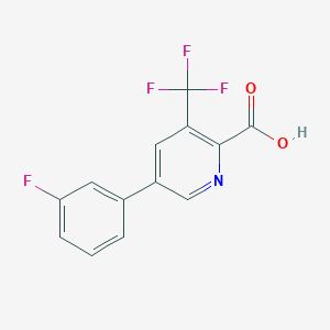 5-(3-Fluorophenyl)-3-(trifluoromethyl)picolinic acid