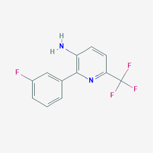 2-(3-Fluorophenyl)-6-(trifluoromethyl)pyridin-3-amine