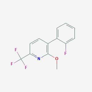 3-(2-Fluorophenyl)-2-methoxy-6-(trifluoromethyl)pyridine