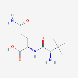 molecular formula C11H21N3O4 B13911023 (2S)-5-amino-2-[[(2S)-2-amino-3,3-dimethylbutanoyl]amino]-5-oxopentanoic acid 