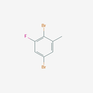 molecular formula C7H5Br2F B13911034 2,5-Dibromo-3-fluorotoluene 