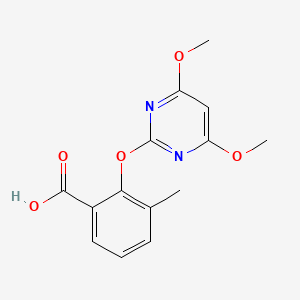 2-((4,6-Dimethoxypyrimidin-2-yl)oxy)-3-methylbenzoic acid