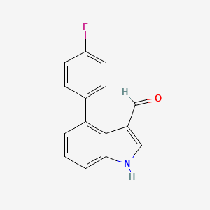4-(4-fluorophenyl)-1H-indole-3-carbaldehyde