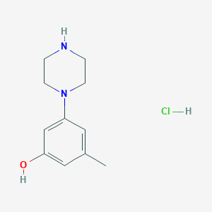 3-Methyl-5-(1-piperazinyl)phenol hydrochloride