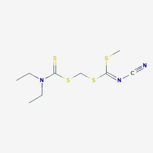 [(n,n-Diethyldithiocarbamoyl)methyl] methylcyanocarbonimidodithionate