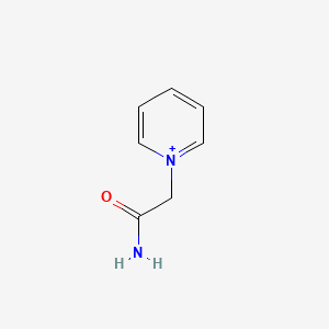 molecular formula C7H9N2O+ B13911096 Pyridinium, 1-(2-amino-2-oxoethyl)- CAS No. 136714-45-9