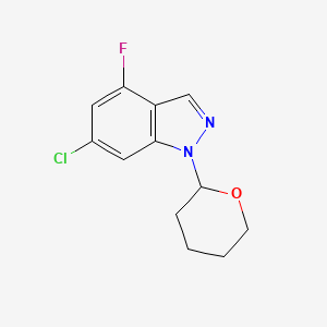 6-Chloro-4-fluoro-1-tetrahydropyran-2-YL-indazole