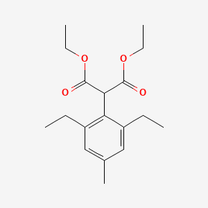 molecular formula C18H26O4 B13911125 Diethyl 2-(2,6-diethyl-4-methylphenyl)malonate 