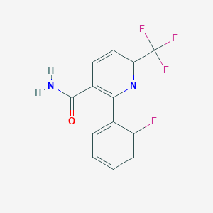 2-(2-Fluorophenyl)-6-(trifluoromethyl)nicotinamide