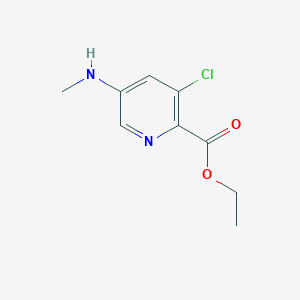 Ethyl 3-chloro-5-(methylamino)picolinate