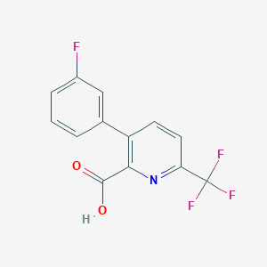 3-(3-Fluorophenyl)-6-(trifluoromethyl)picolinic acid