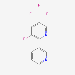 molecular formula C11H6F4N2 B1391117 3-Fluoro-2-(pyridin-3-yl)-5-(trifluoromethyl)pyridine CAS No. 1214362-22-7