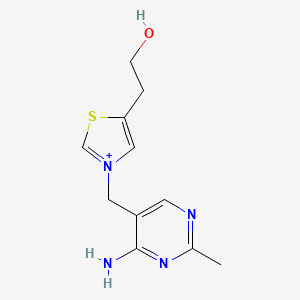 3-[(4-Amino-2-methylpyrimidin-5-yl)methyl]-5-(2-hydroxyethyl)-1,3-thiazol-3-ium