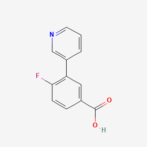 molecular formula C12H8FNO2 B1391120 4-氟-3-(吡啶-3-基)苯甲酸 CAS No. 1214368-16-7