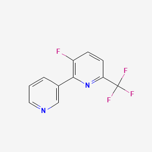 molecular formula C11H6F4N2 B1391122 3-Fluoro-2-(pyridin-3-yl)-6-(trifluoromethyl)pyridine CAS No. 1214368-77-0