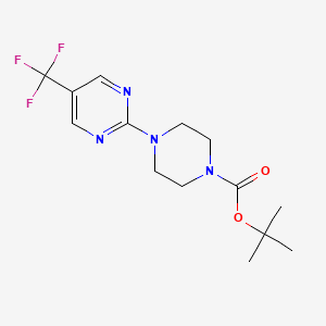 molecular formula C14H19F3N4O2 B13911270 Tert-butyl 4-(5-(trifluoromethyl)pyrimidin-2-yl)piperazine-1-carboxylate 