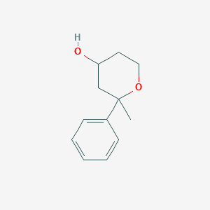 2-Methyl-2-phenyloxan-4-ol