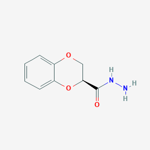 molecular formula C9H10N2O3 B13911313 (3S)-2,3-dihydro-1,4-benzodioxine-3-carbohydrazide 