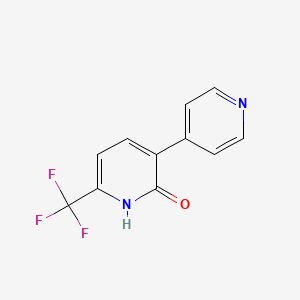 3-(Pyridin-4-yl)-6-(trifluoromethyl)pyridin-2-ol