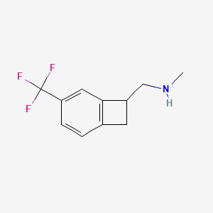 N-methyl-1-[4-(trifluoromethyl)-7-bicyclo[4.2.0]octa-1(6),2,4-trienyl]methanamine