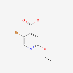 molecular formula C9H10BrNO3 B13911385 Methyl 5-bromo-2-ethoxyisonicotinate 