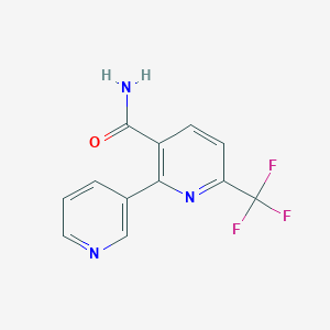 molecular formula C12H8F3N3O B1391139 2-(Pyridin-3-yl)-6-(trifluoromethyl)nicotinamide CAS No. 1214335-39-3