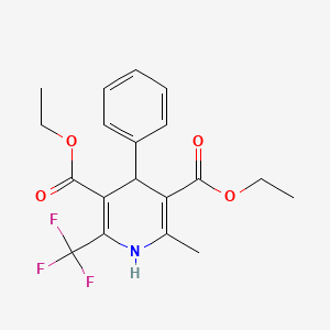 Diethyl 2-methyl-4-phenyl-6-trifluoromethyl-1,4-dihydropyridine-3,5-dicarboxylate