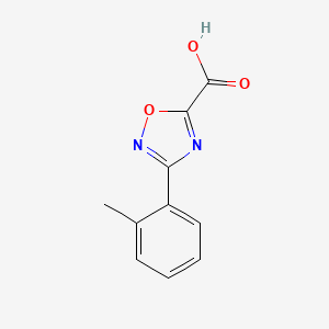 molecular formula C10H8N2O3 B13911404 3-(2-Methylphenyl)-1,2,4-oxadiazole-5-carboxylic acid 