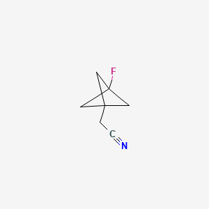 2-(3-Fluoro-1-bicyclo[1.1.1]pentanyl)acetonitrile