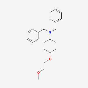 molecular formula C23H31NO2 B13911433 Dibenzyl-[trans-4-(2-methoxy-ethoxy)-cyclohexyl]-amine 