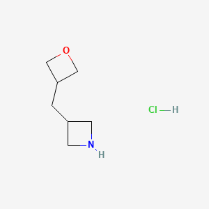 3-(Oxetan-3-ylmethyl)azetidine;hydrochloride