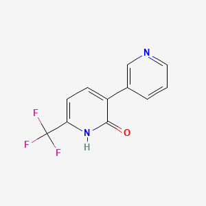 3-(Pyridin-3-yl)-6-(trifluoromethyl)pyridin-2-ol