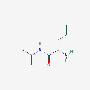 molecular formula C8H18N2O B13911527 N~1~-isopropylnorvalinamide hydrochloride 