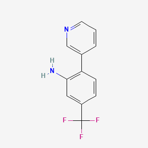molecular formula C12H9F3N2 B1391154 2-(Pyridin-3-yl)-5-(trifluoromethyl)aniline CAS No. 158461-54-2